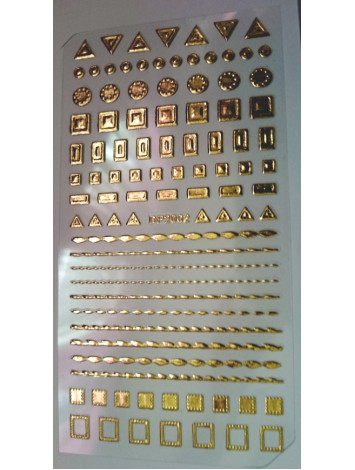 Gold flexible stickers №03