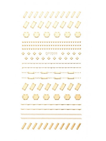 Gold flexible stickers №07