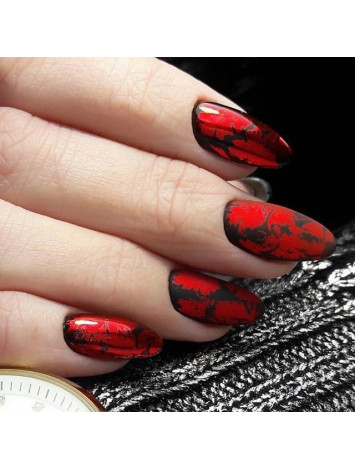 Red Foils for "Crackled" Effect
