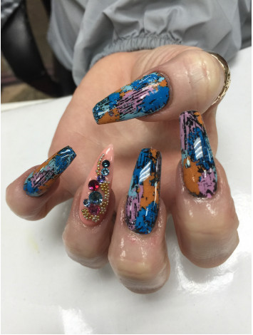 Dark Blue Foils for "Crackled" Effect