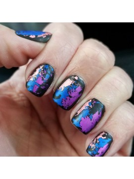 Purple Foils for "Crackled" Effect