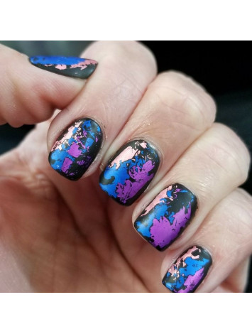 Purple Foils for "Crackled" Effect