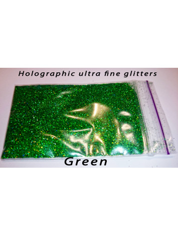 Green Holo Ultra Fine Glitters, 5g  №15