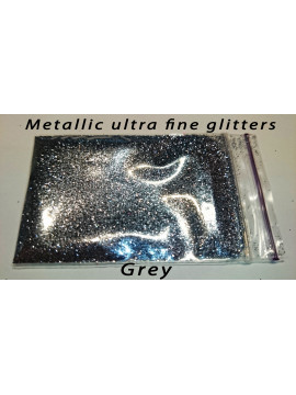 Grey Blue Metallic Mirror Glitters, 5g №32