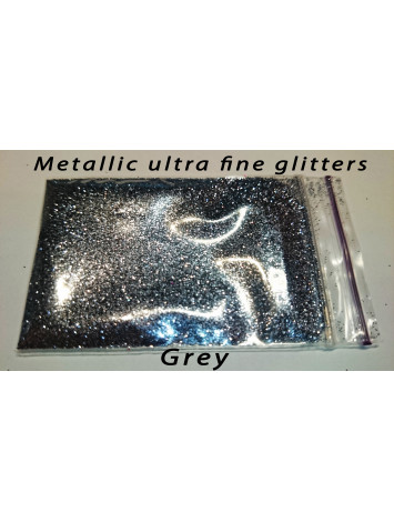 Grey Blue Metallic Mirror Glitters, 5g №32
