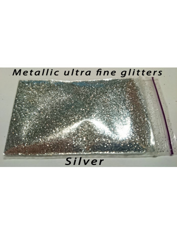 Silver Metallic Mirror Glitters, 5g  №33