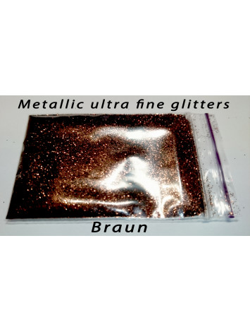 Brown Metallic Mirror Glitters, 5g №36