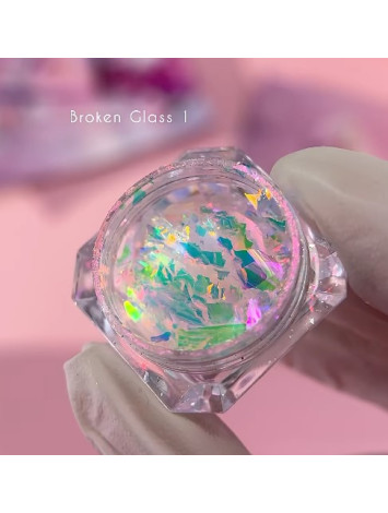 Luna Broken Glass Aurora Unicorn Flakes Set
