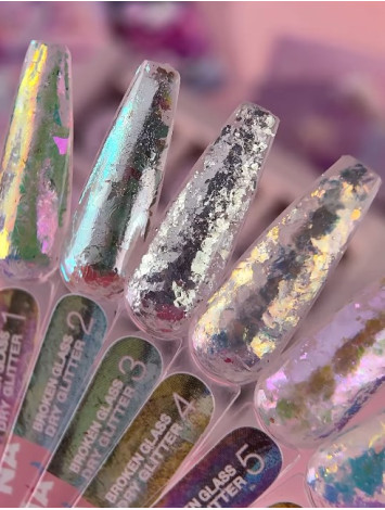 Luna Broken Glass Aurora Unicorn Flakes Set