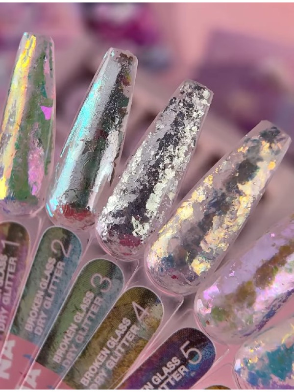 Luna Broken Glass Aurora Unicorn Flakes Set