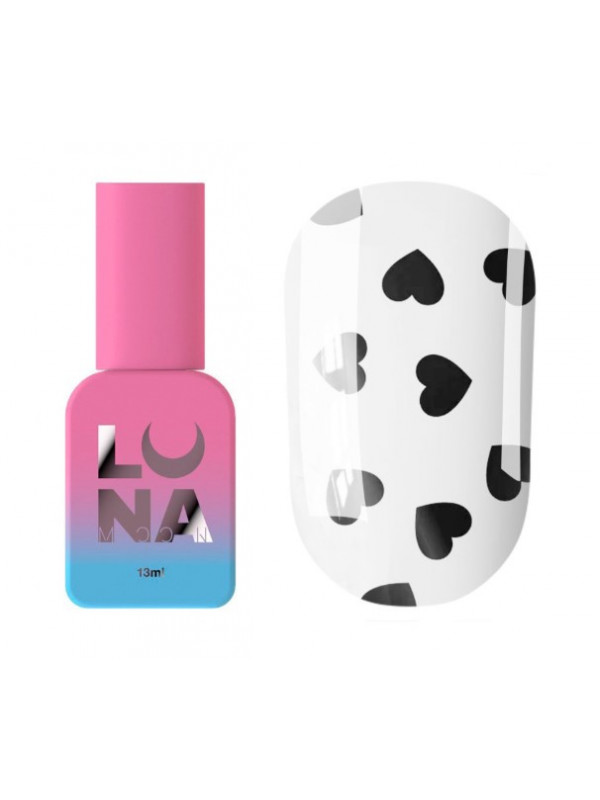 Luna Romantic Top Coat Black, 13 ml 