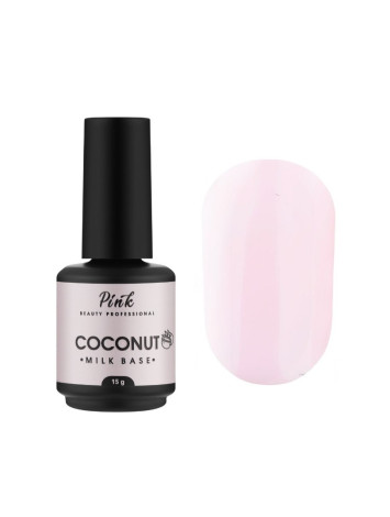 NailApex Coconut Milk Pink Base Coat , 15 ml/30 ml