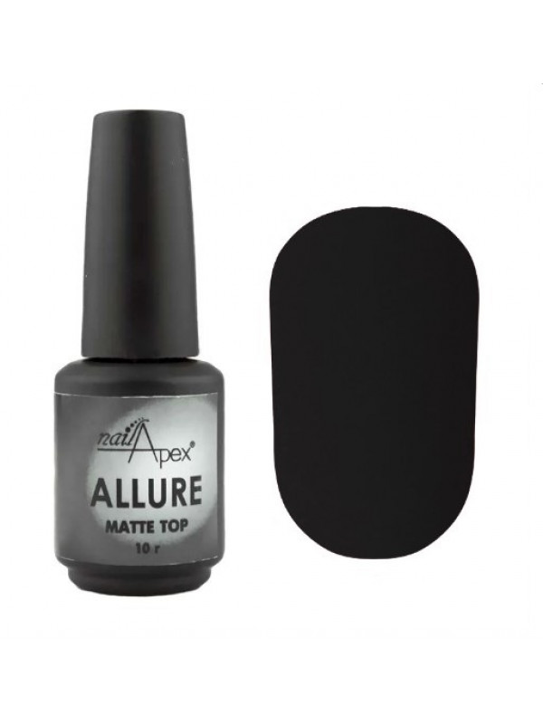 NailApex Allure Matte Top ,  10 ml 