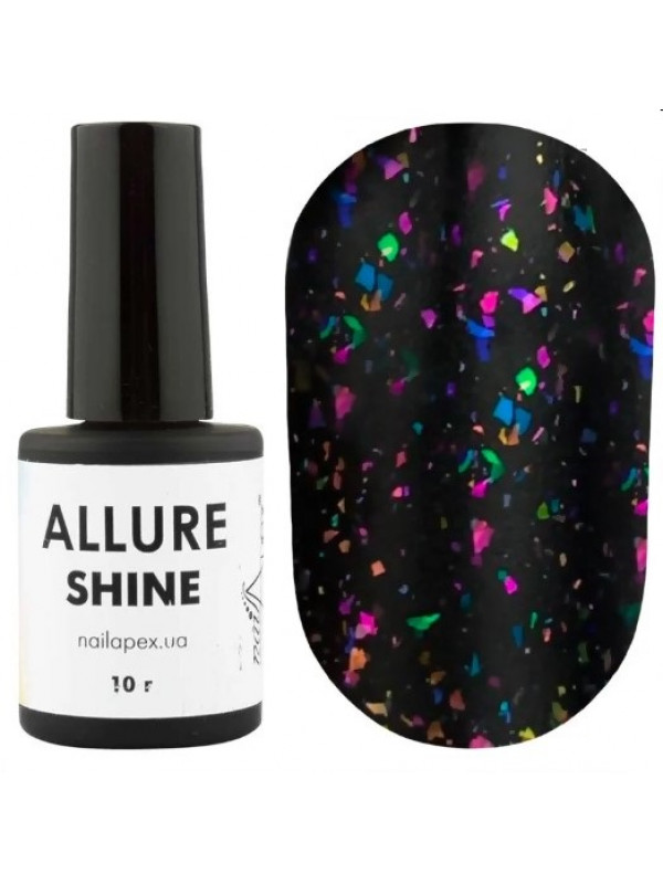 NailApex Allure Shine Matte Top ,  10 ml 
