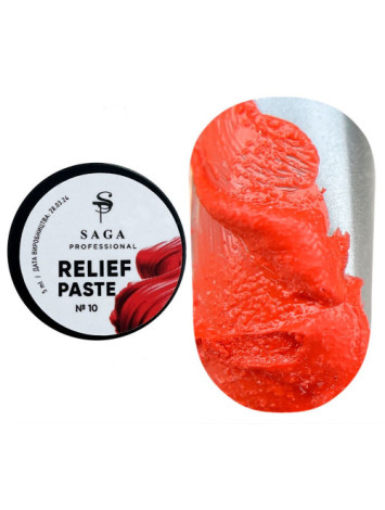Saga 3D Relief Paste Gel  №10 , 5 ml 