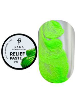 Saga 3D Relief Paste Gel  №14, 5 ml 