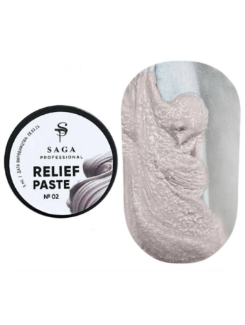 Saga 3D Relief Paste Gel  №02 , 5 ml 