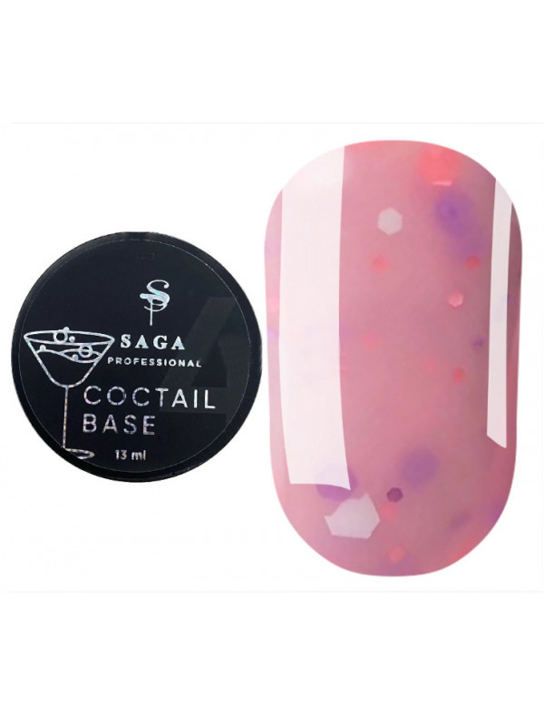 Saga Coctail  Base Coat №04, 13 ml 