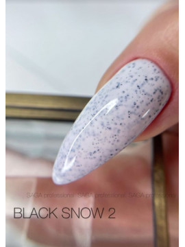 Saga Black Snow Gel Polish №02, 9 ml 