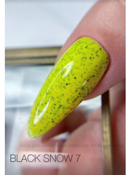 Saga Black Snow Gel Polish №07, 9 ml 