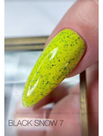 Saga Black Snow Gel Polish №07, 9 ml 