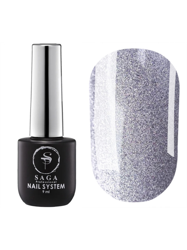 Saga Cat Shine Gel Polish silver, 9 ml 