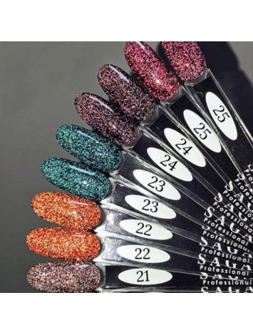 Saga Fiery Gel Polish №28, 9 ml 