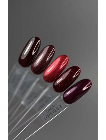 Saga Love Red Gel Polish 01, 10ml 