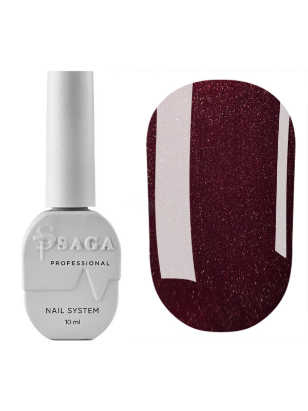 Saga Wine Cat Eye Gel Polish №05 ,10 ml 