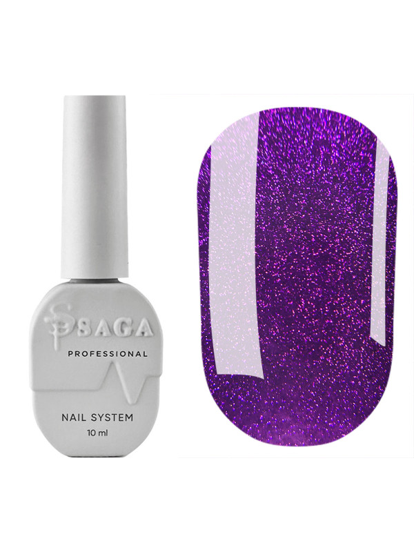 Saga Wine Cat Eye Gel Polish №08 ,10 ml 
