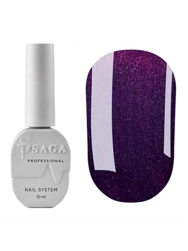 Saga Wine Cat Eye Gel Polish №09 ,10 ml 