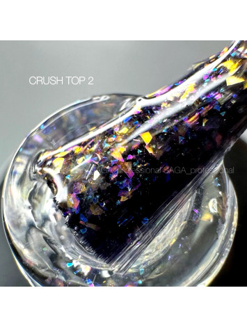 Saga Crush Top Coat №02, 9 ml 
