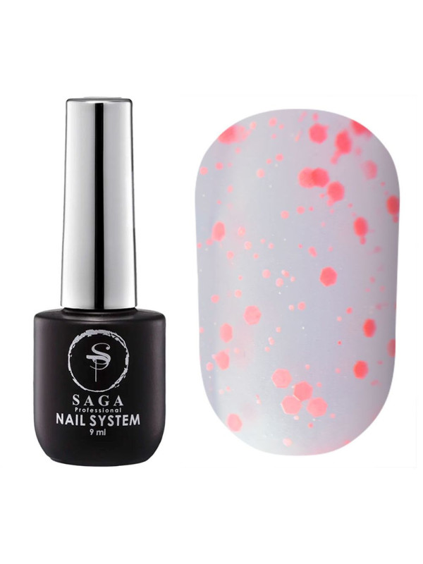 Saga Mosaic Matte Top Coat №01, 9 ml 