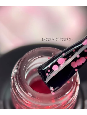 Saga Mosaic Matte Top Coat №02, 9 ml 
