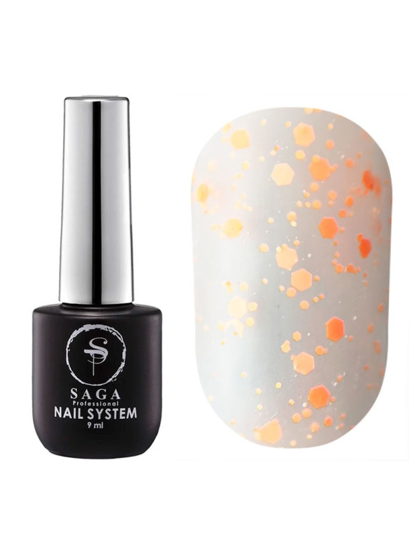 Saga Mosaic Matte Top Coat №04, 9 ml 
