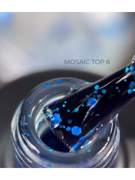 Saga Mosaic Matte Top Coat №08, 9 ml 