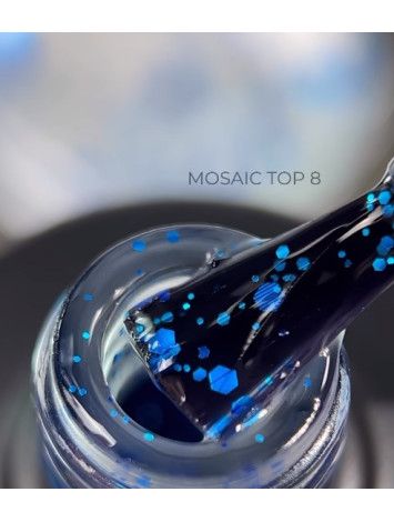Saga Mosaic Matte Top Coat №08, 9 ml 