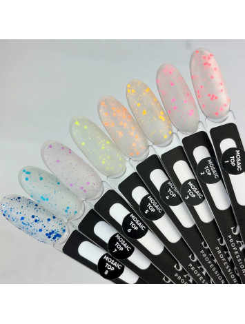 Saga Mosaic Matte Top Coat №02, 9 ml 