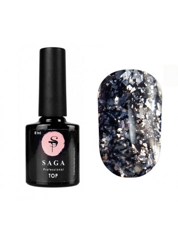 Saga Silver Leaf Top Coat , 8 ml